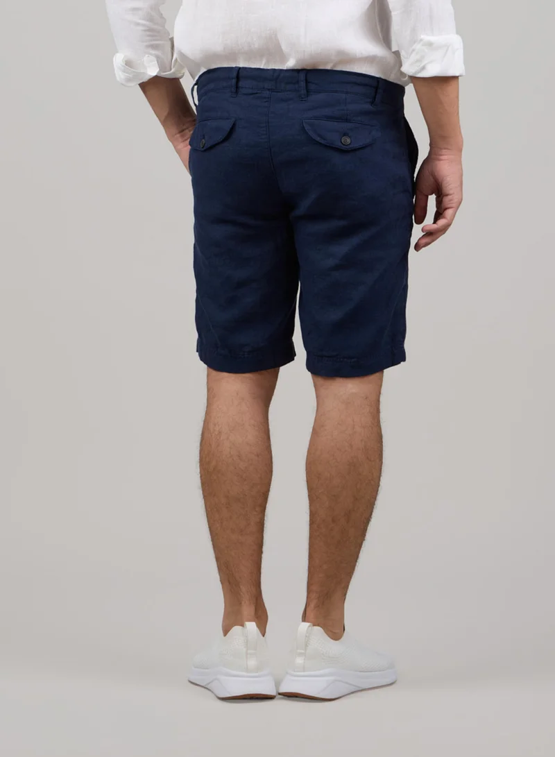 Just Nature  100% Linen Classic Fit Resort Shorts for Men | Best Price UAE